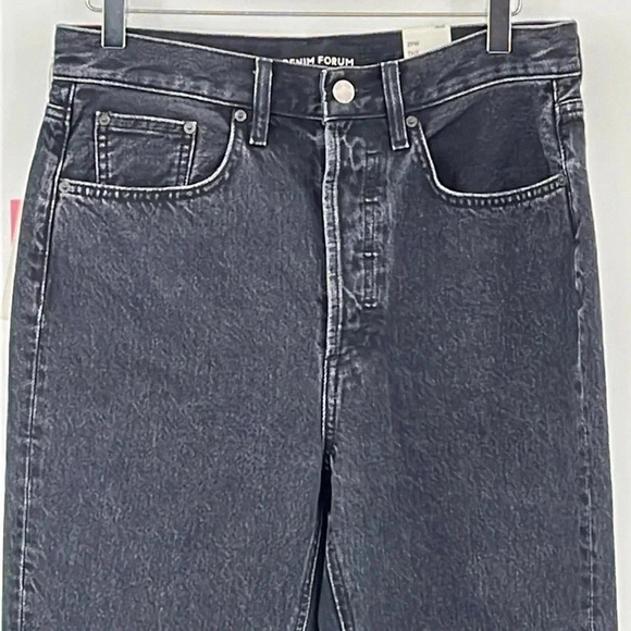 Denim Forum The Dillon High Rise Slim in Black Eyeliner - NEW - Size 29 - Picture 3 of 12